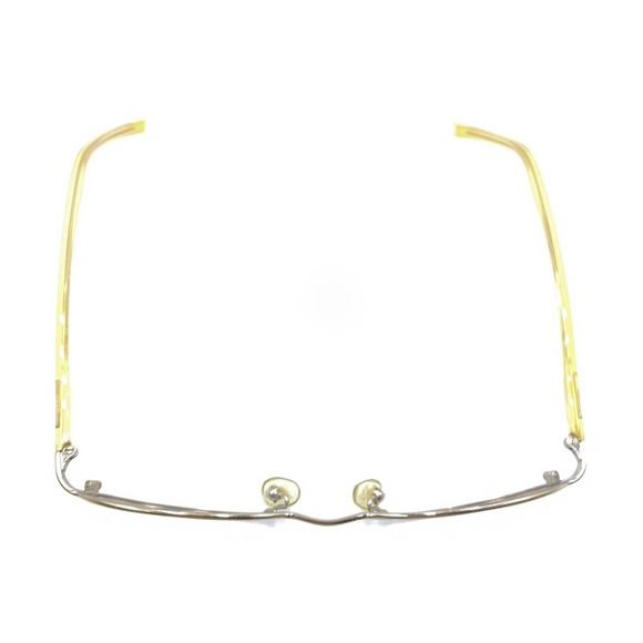 Gucci GG 1668 838 Gold Yellow Oval Eyeglasses Frames 49-19 135 Italy Designer - Picture 3 of 12